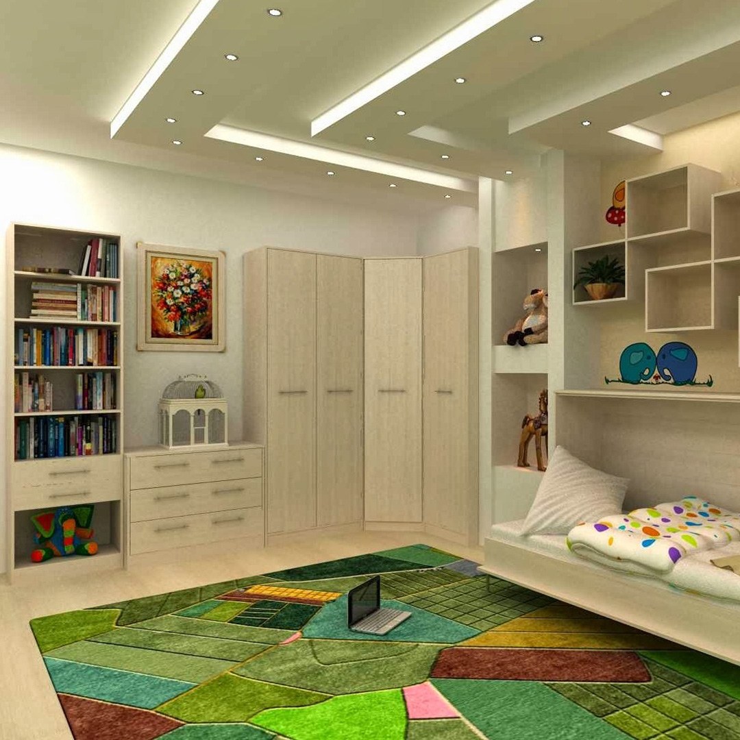 детская комната со встроенной мебелью